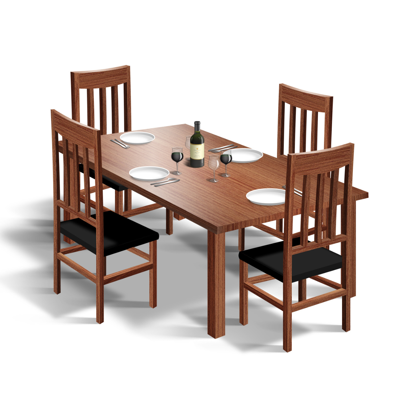 Elegant Upholstered Dining Room